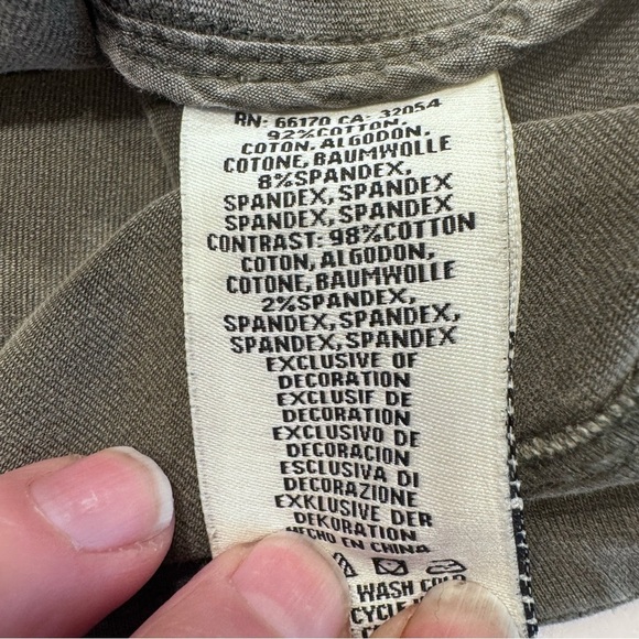 Anthropologie Marrakech Green Sleeveless Zip Up Vest Jacket Pockets Cotton  Sz S - Picture 6 of 9